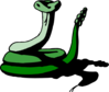 Green Rattle Snake Clip Art